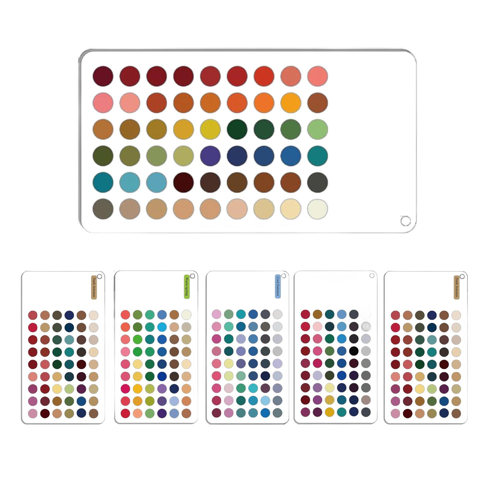Color Checker Card - Karta palety kolorów głębokiej jesieni, 6-częściowy
