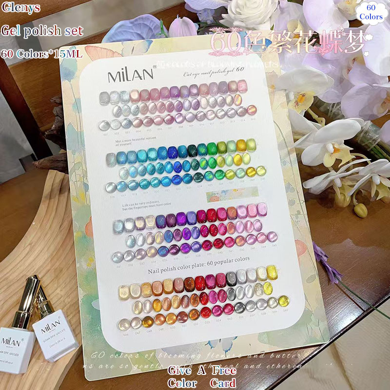 Color Checker Card - Glenys 60.50.40 Kolorowy Lakier Hybrydowy do