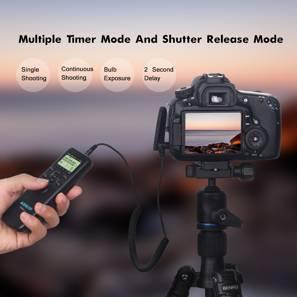 Timelapse Controller - AODELAN TRS-1 Timer Intervalometr Pilot Zdalnego