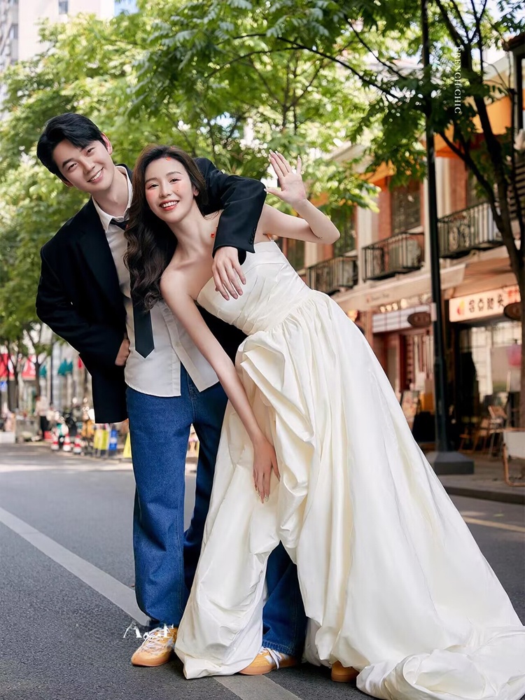 Photography Street - Modne koreańskie dżinsowe stroje w stylu