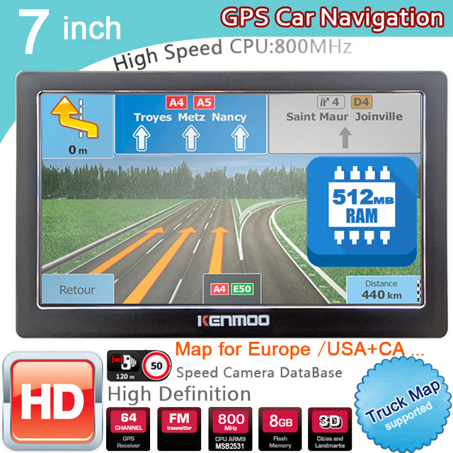 Photograph Mp3 - 7-calowy przenośny nawigator GPS HD z