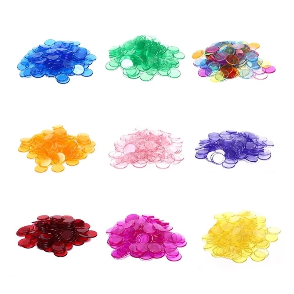 Color Checker Card - 100 szt. Nowe plastikowe okrągłe żetony