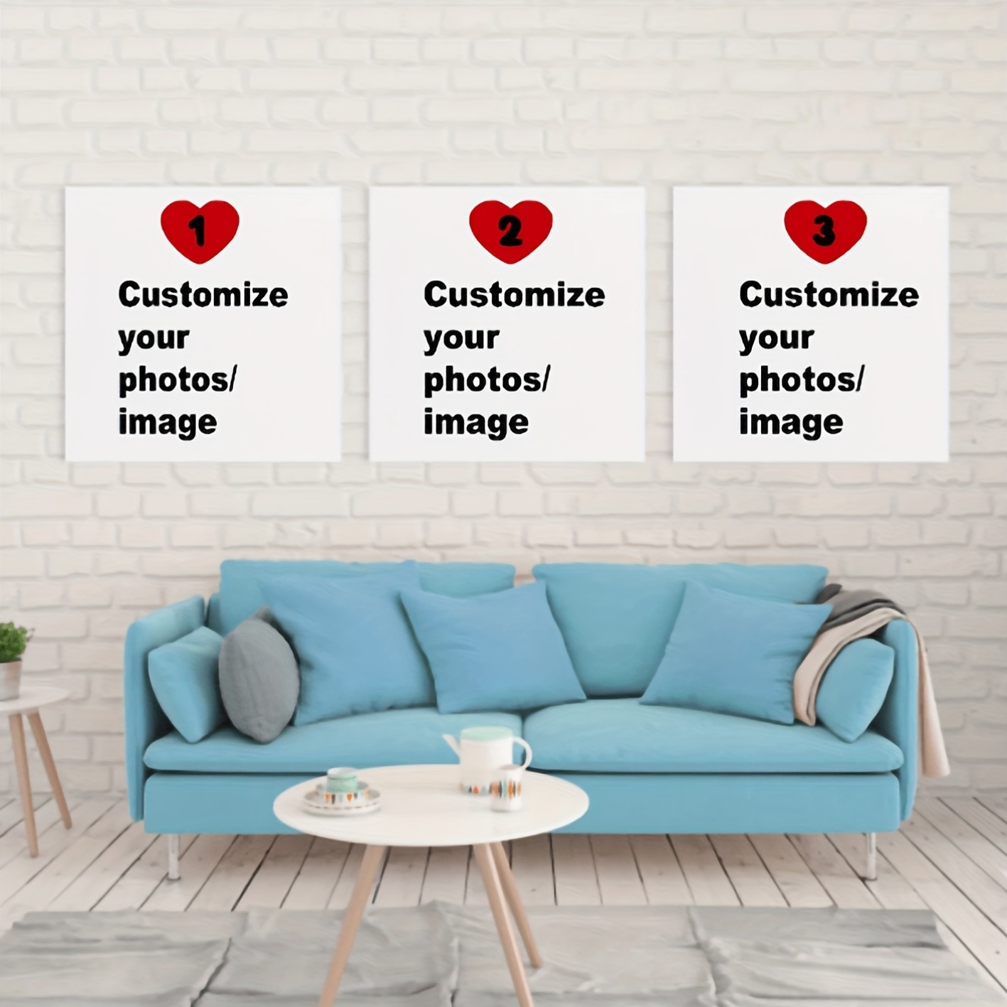 Photography Gallery - 3 szt./zestaw Personalizowane kwadratowe plakaty na