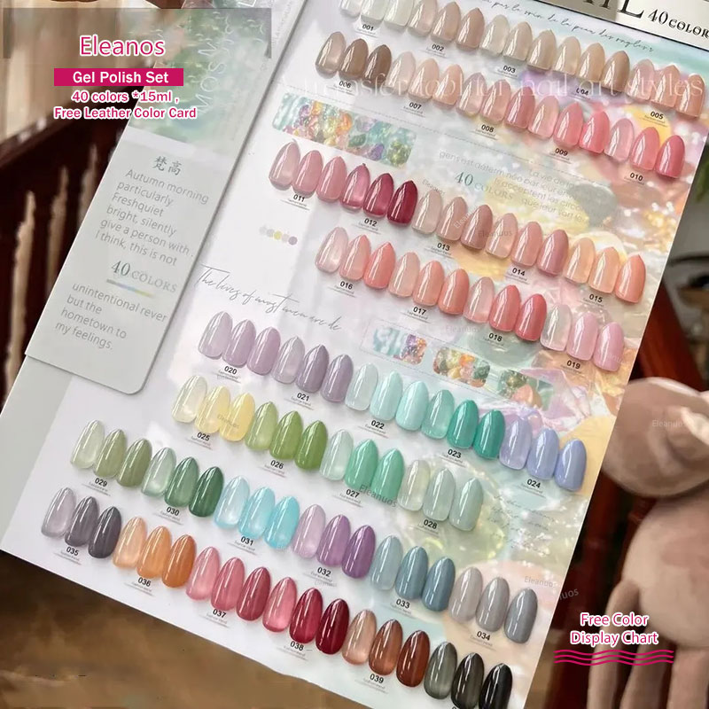 Eleanos 40 Kolorów 15ml Zestaw – Color Checker Card recenzja i cena