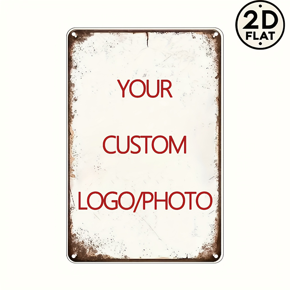 Metalowy szyld blaszany z włas – Photography Logo recenzja i cena